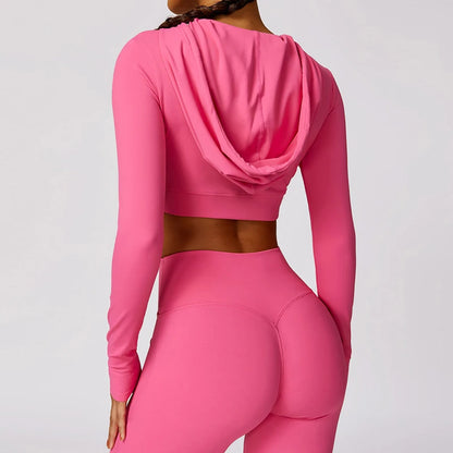 Aero Activewear® Ample Crop Top Hoodie