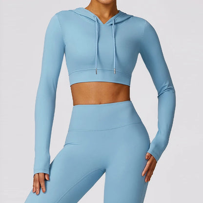 Aero Activewear® Ample Crop Top Hoodie